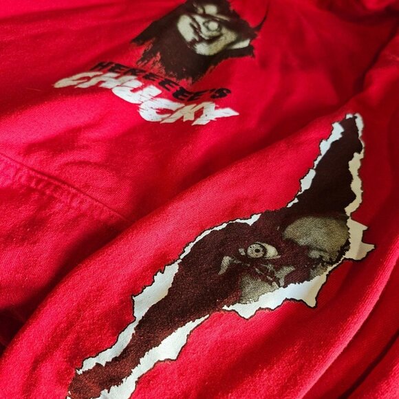Chucky Child's Play Horror Movie Hoodie Red Halloween Pullover Sweatshirt EUC - Picture 2 of 4